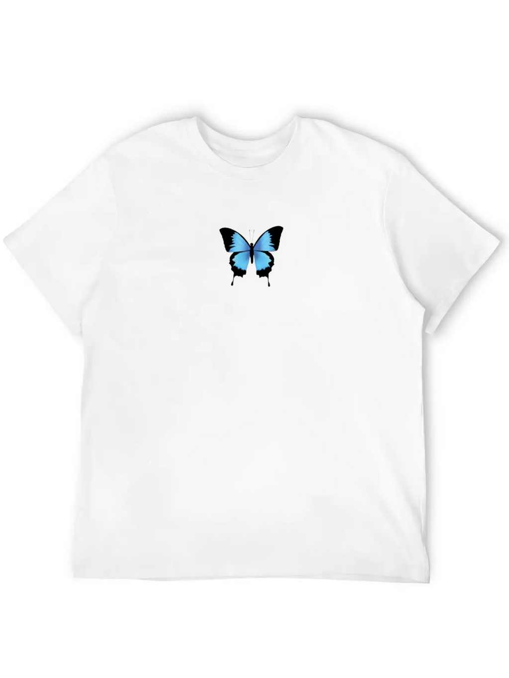 Aesthetic Butterfly Blue - Grunge Soft Grunge Classic Cotton Tee – Unisex Comfort For Any Season