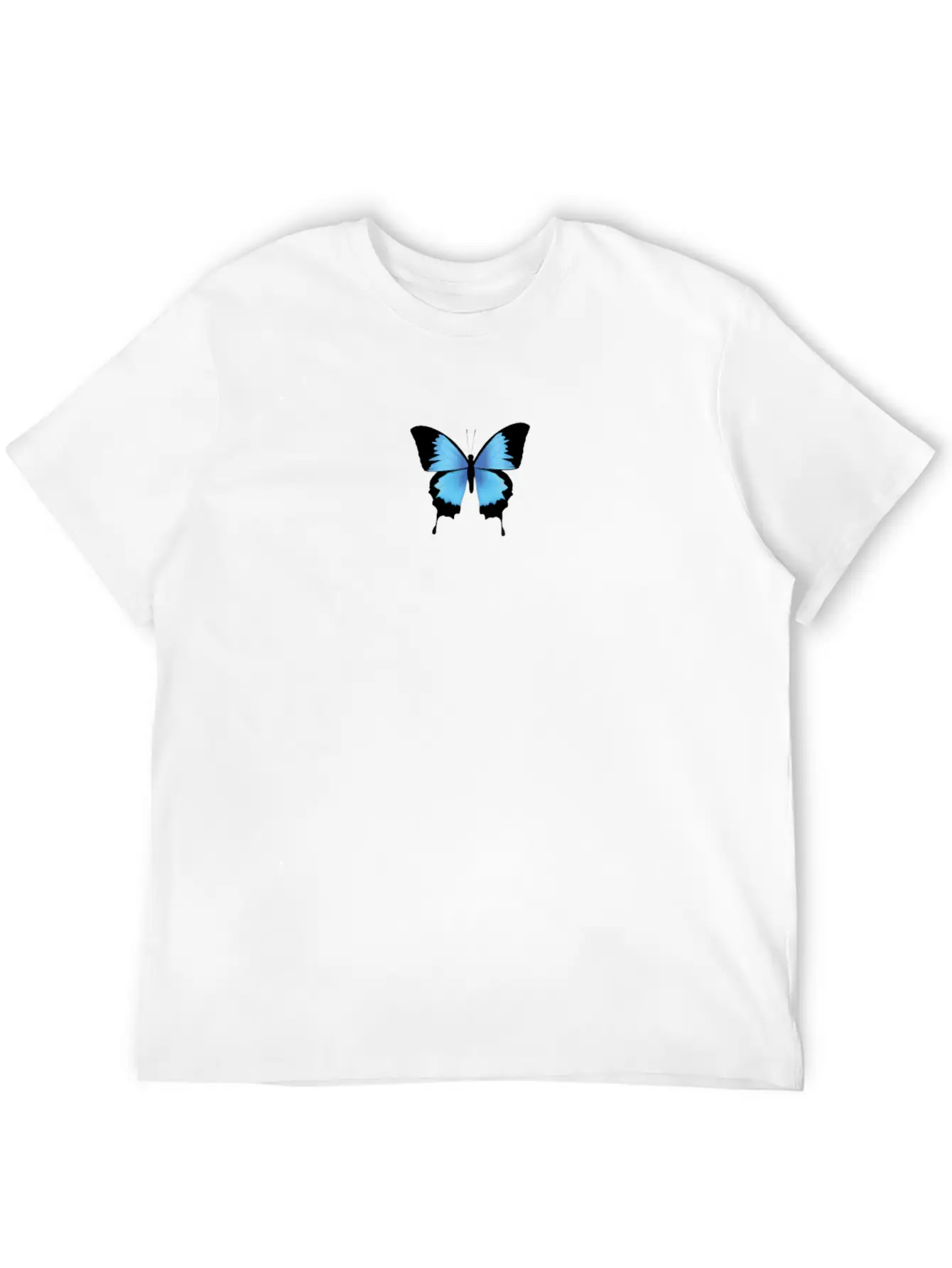 Aesthetic Butterfly Blue - Grunge Soft Grunge Classic Cotton Tee – Unisex Comfort For Any Season
