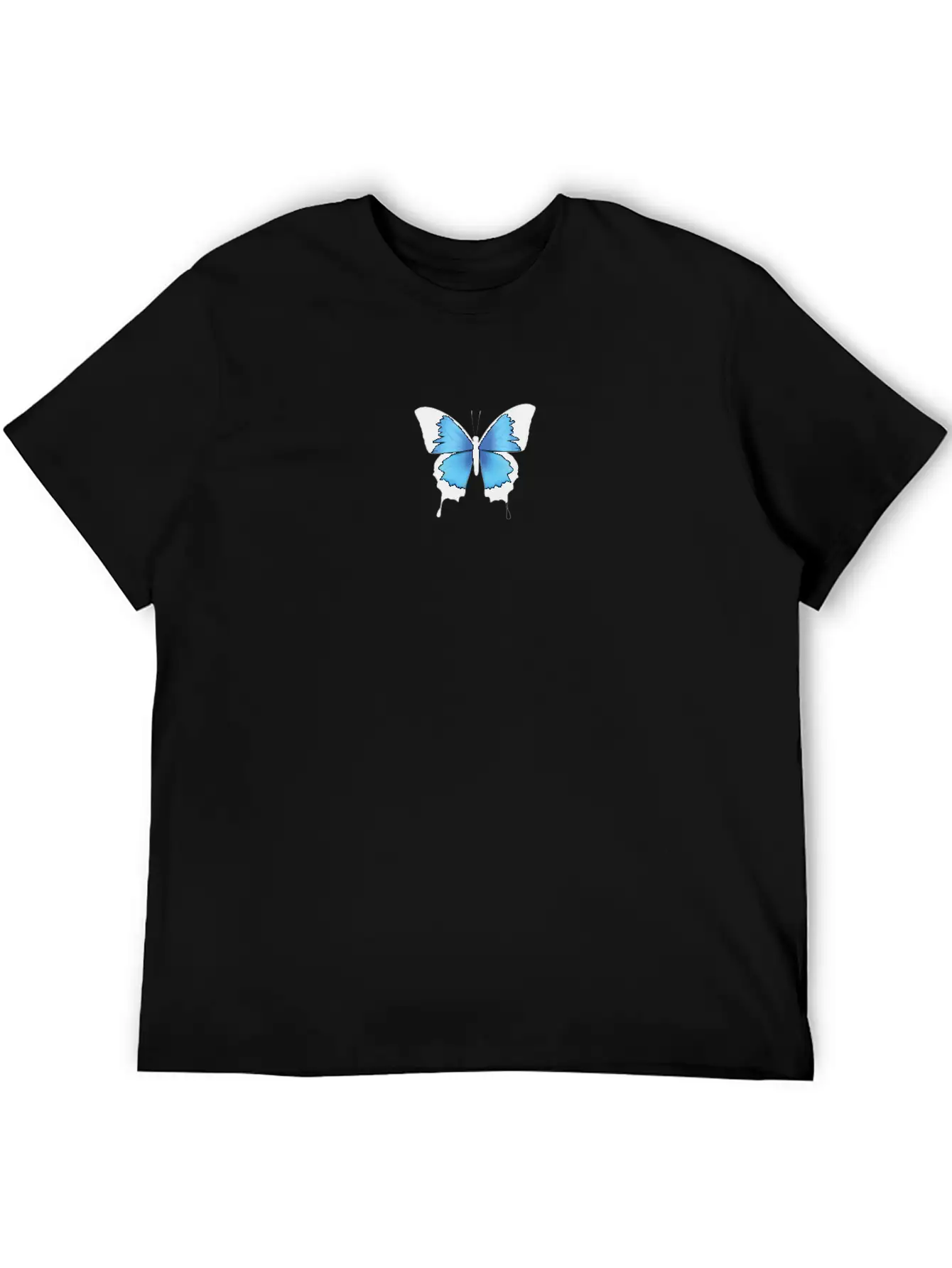 Aesthetic Butterfly Blue - Grunge Soft Grunge Classic Cotton Tee – Unisex Comfort For Any Season