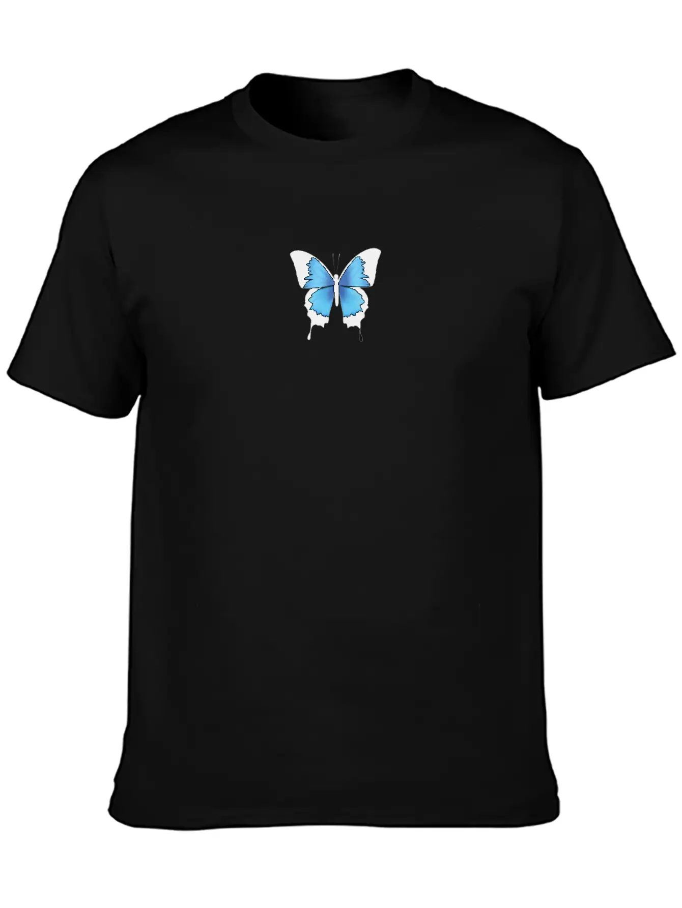 Aesthetic Butterfly Blue - Grunge Soft Grunge Classic Cotton Tee – Unisex Comfort For Any Season