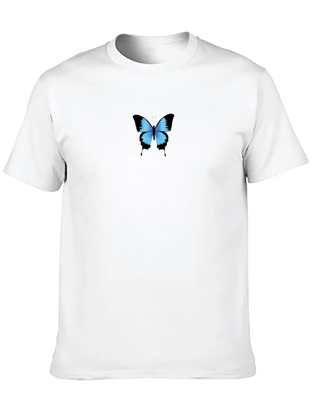 Aesthetic Butterfly Blue - Grunge Soft Grunge Classic Cotton Tee – Unisex Comfort For Any Season