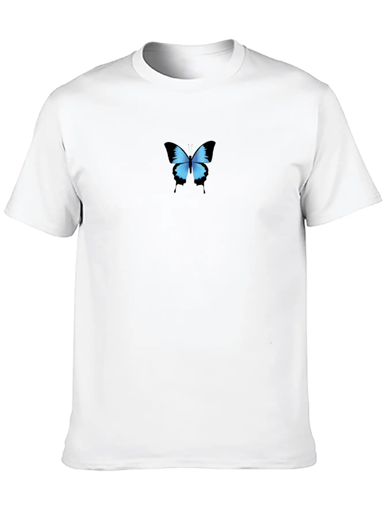 Aesthetic Butterfly Blue - Grunge Soft Grunge Classic Cotton Tee – Unisex Comfort For Any Season