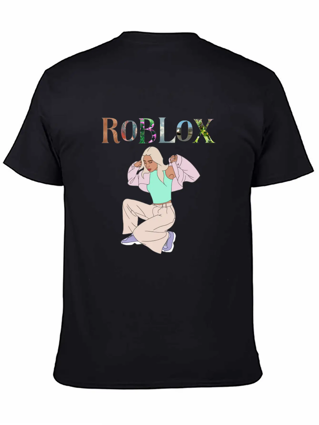 Aesthetic Girl Simple Everyday Graphic Tee – Lightweight Summer Wear