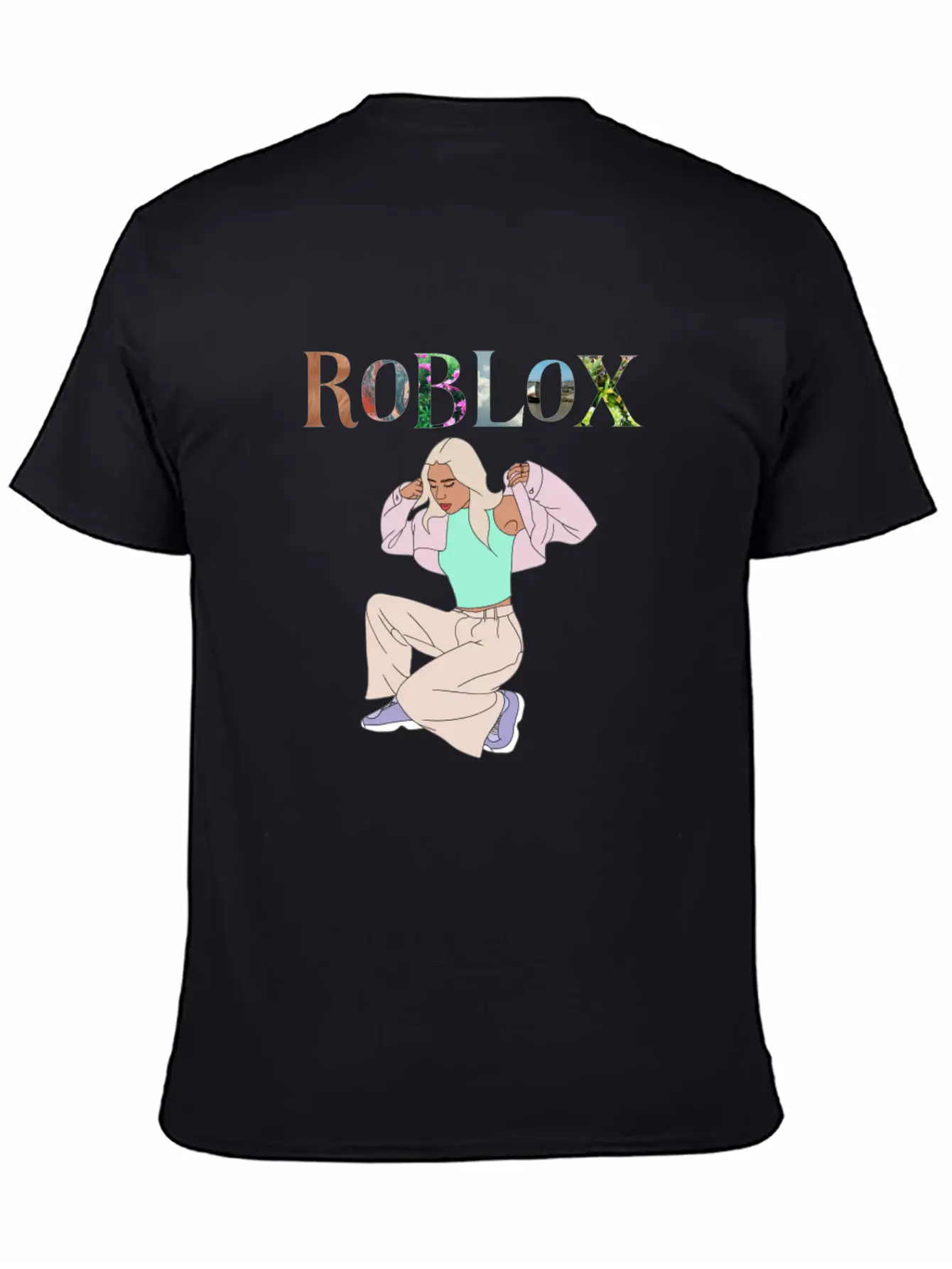 Aesthetic Girl Simple Everyday Graphic Tee – Lightweight Summer Wear