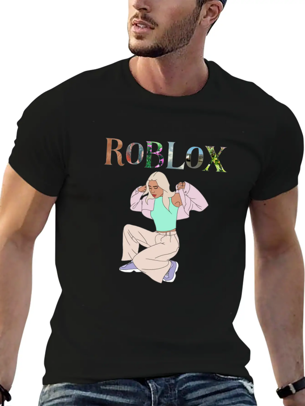 Aesthetic Girl Simple Everyday Graphic Tee – Lightweight Summer Wear