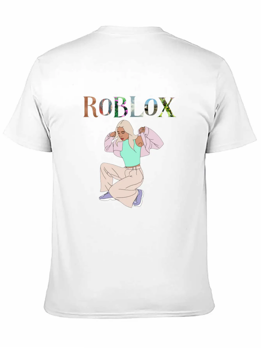 Aesthetic Girl Simple Everyday Graphic Tee – Lightweight Summer Wear