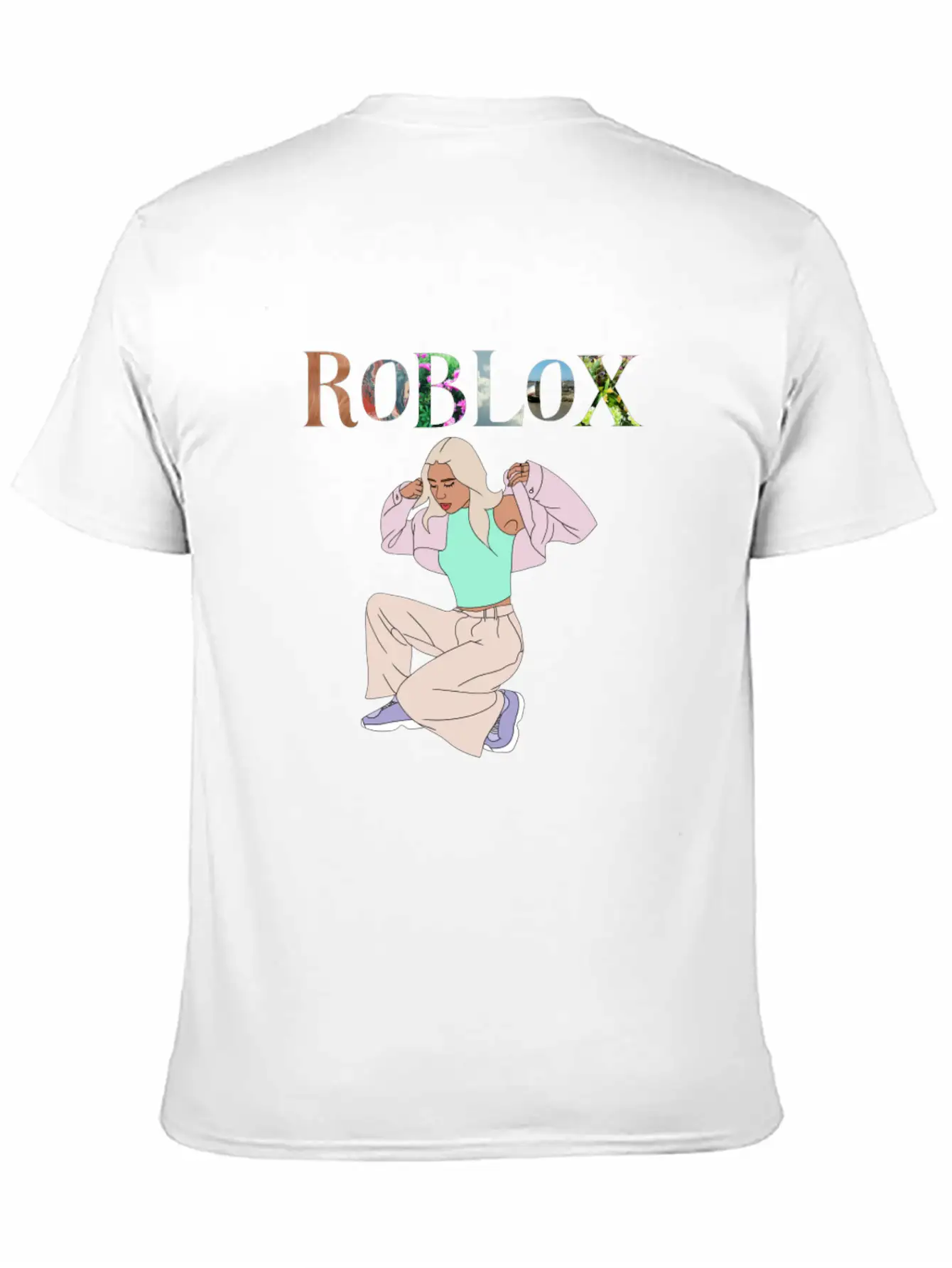 Aesthetic Girl Simple Everyday Graphic Tee – Lightweight Summer Wear