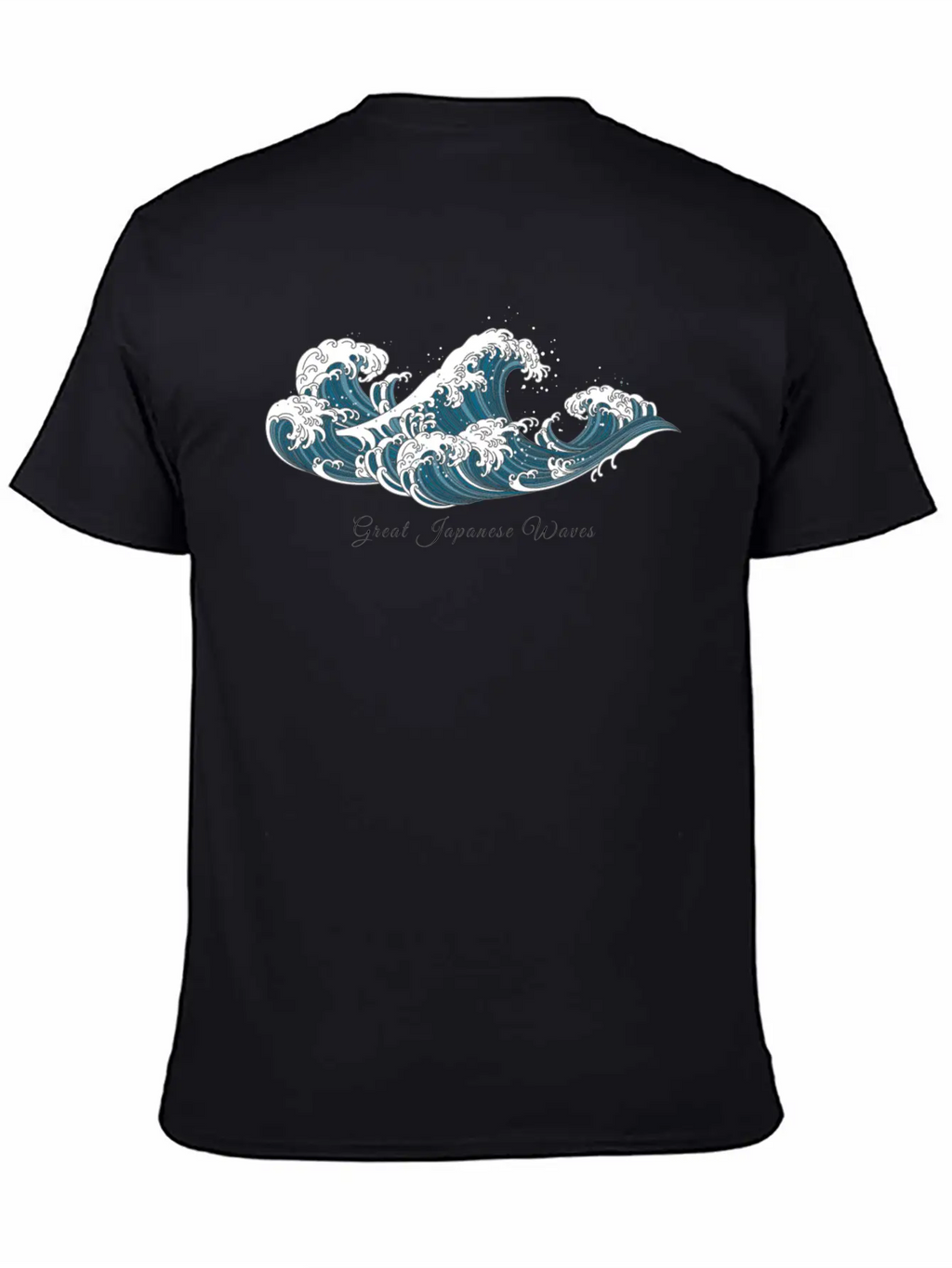 Aesthetic Japanese Waves T Shirt Timeless Short Sleeve Tee – Comfy And Minimalist Design