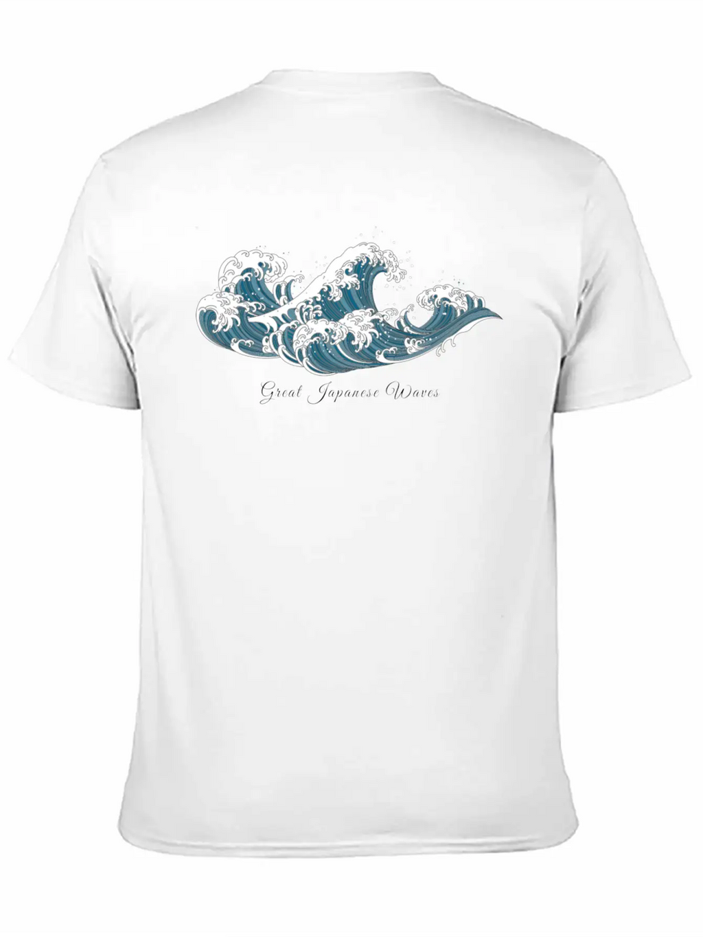 Aesthetic Japanese Waves T Shirt Timeless Short Sleeve Tee – Comfy And Minimalist Design