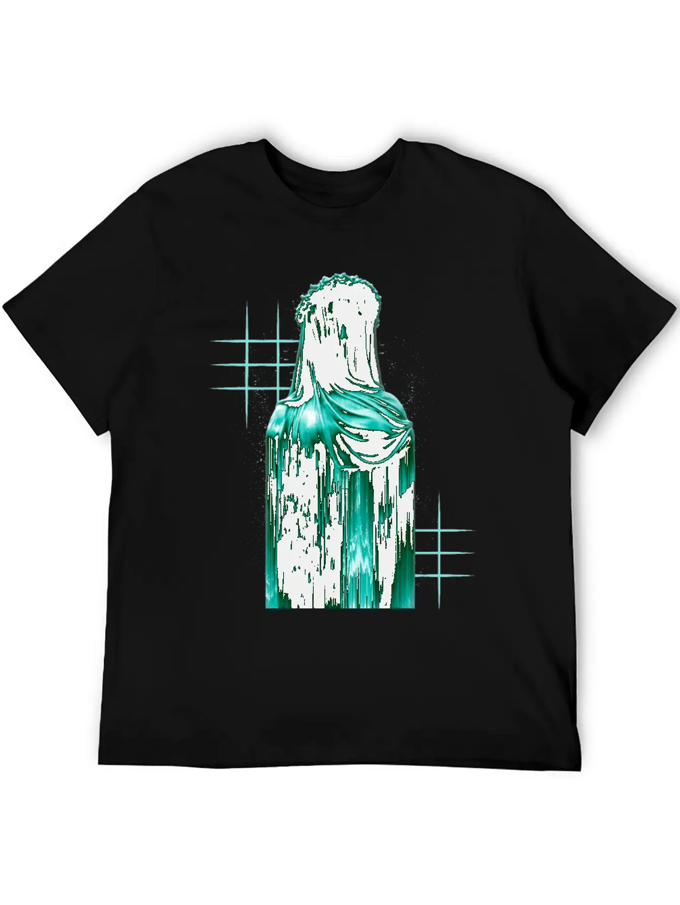 Aesthetic Nun - Sad Aesthetic Edgy Lightweight Cotton T-Shirt – Daily Comfort Graphic Shirt