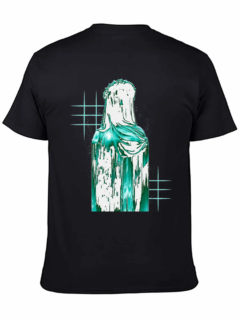 Aesthetic Nun - Sad Aesthetic Edgy Lightweight Cotton T-Shirt – Daily Comfort Graphic Shirt