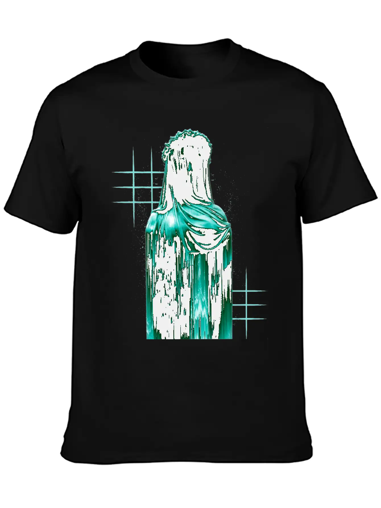 Aesthetic Nun - Sad Aesthetic Edgy Lightweight Cotton T-Shirt – Daily Comfort Graphic Shirt