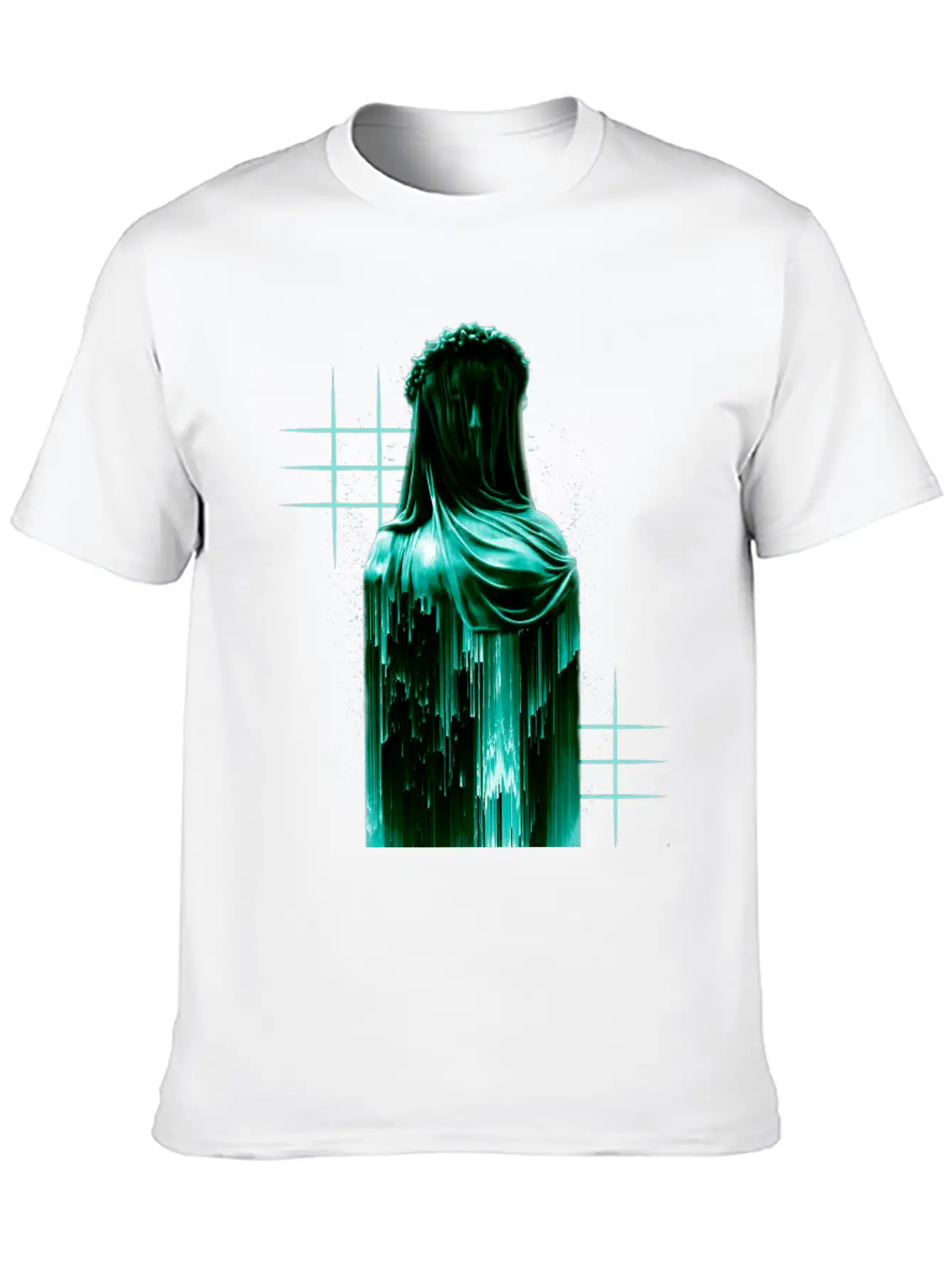 Aesthetic Nun - Sad Aesthetic Edgy Lightweight Cotton T-Shirt – Daily Comfort Graphic Shirt
