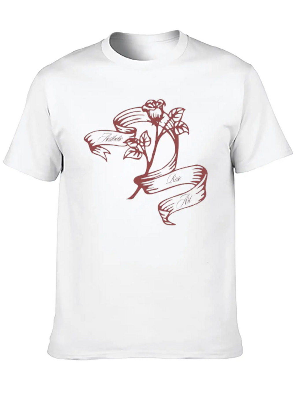 Aesthetic Rose Art. Aesthetics Timeless Short Sleeve Tee – Comfy And Minimalist Design