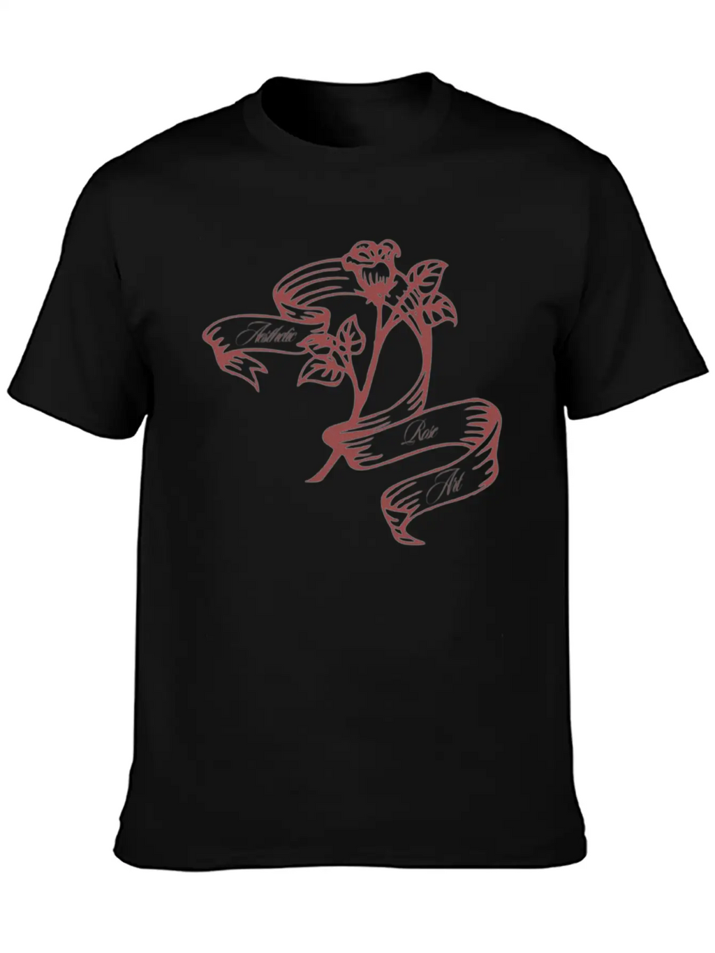 Aesthetic Rose Art. Aesthetics Timeless Short Sleeve Tee – Comfy And Minimalist Design