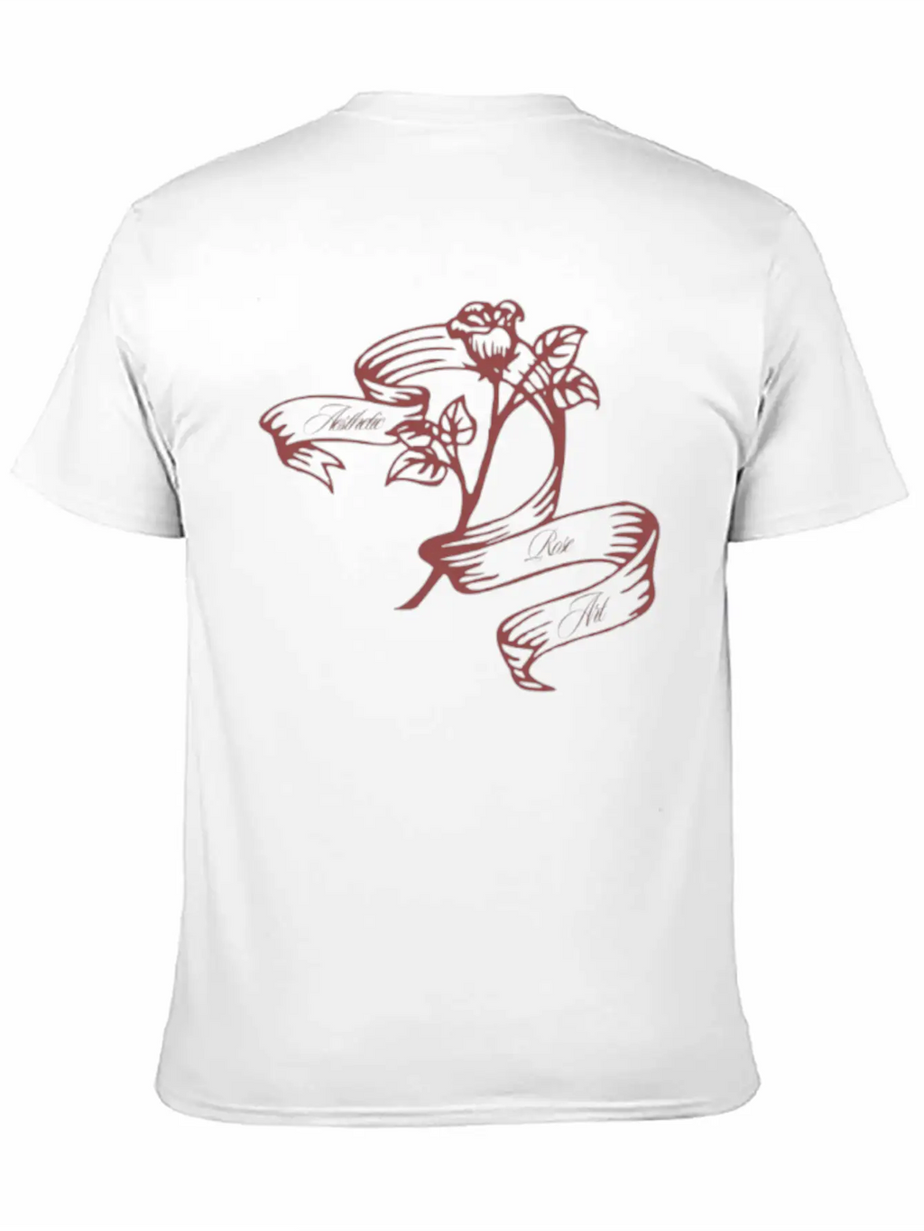 Aesthetic Rose Art. Aesthetics Timeless Short Sleeve Tee – Comfy And Minimalist Design