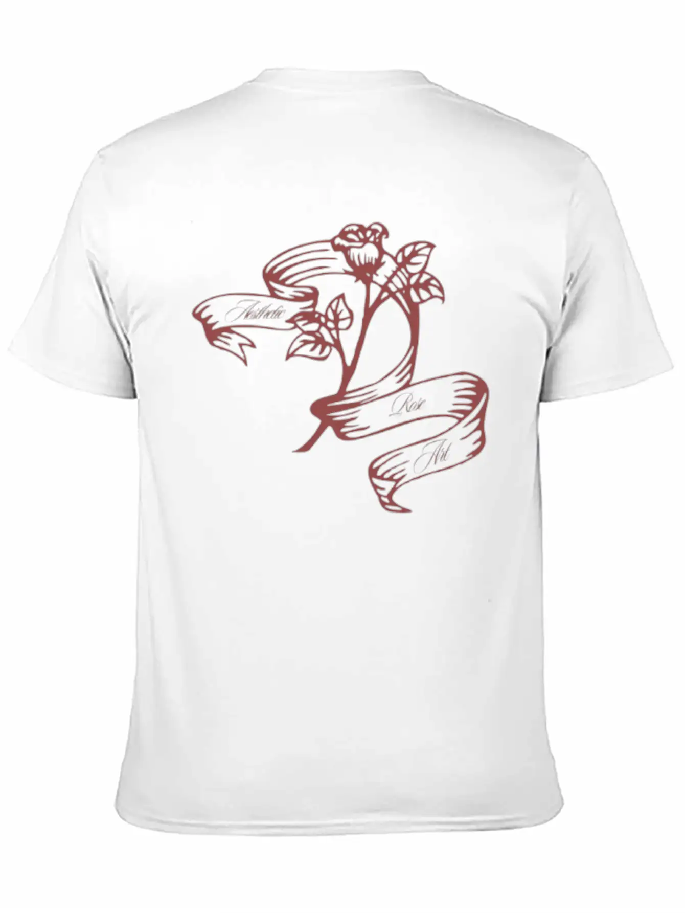 Aesthetic Rose Art. Aesthetics Timeless Short Sleeve Tee – Comfy And Minimalist Design