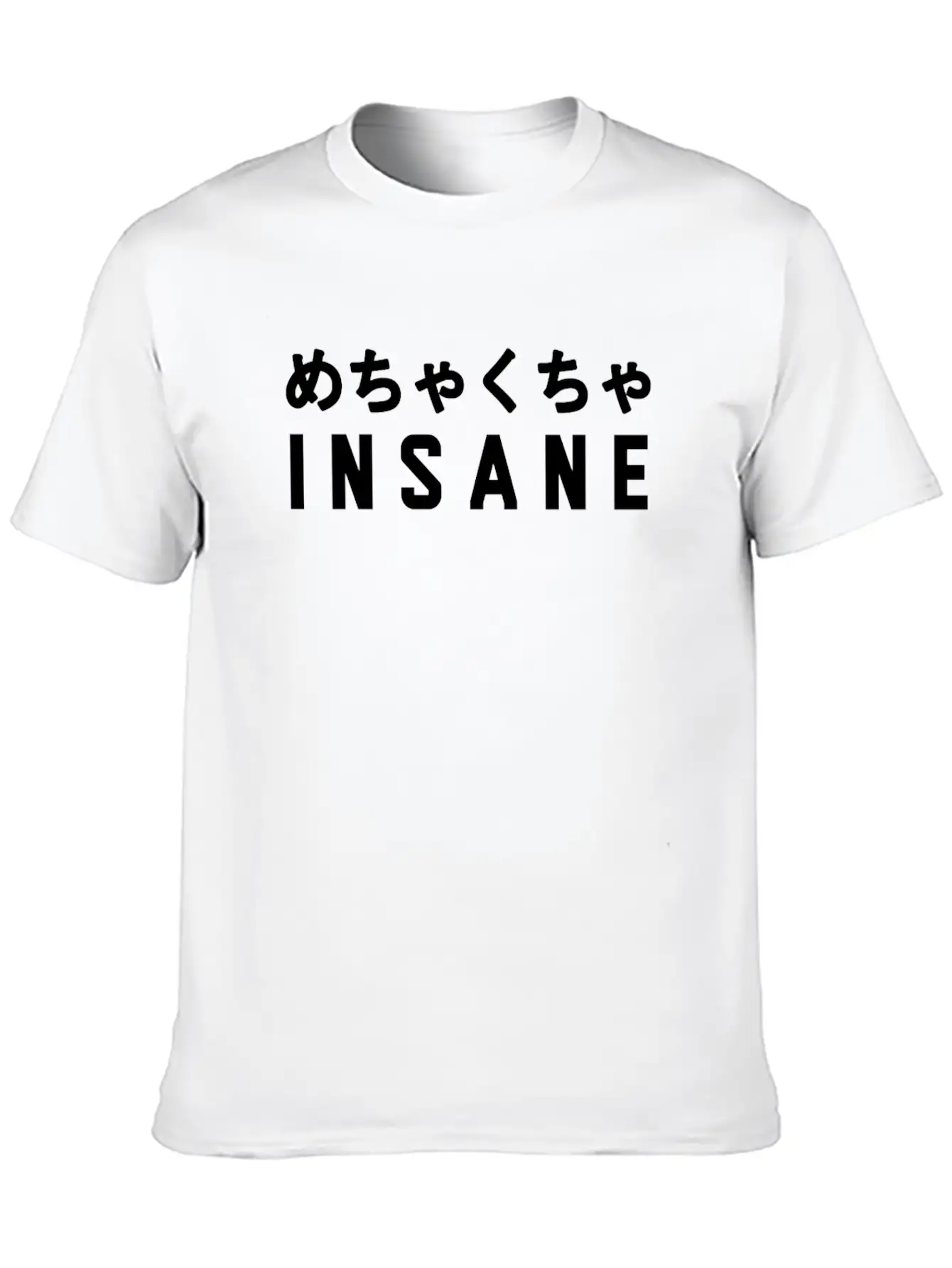 Aesthetic Vaporwave Insane Design With Japanese Classic Fit Graphic Tee For Daily Comfort – Unisex Cotton Shirt