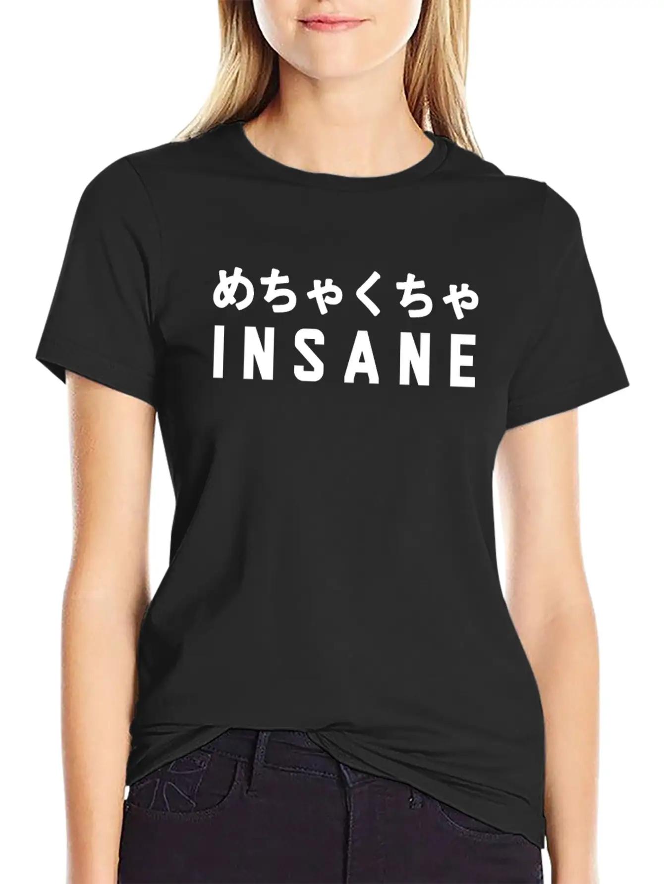 Aesthetic Vaporwave Insane Design With Japanese Classic Fit Graphic Tee For Daily Comfort – Unisex Cotton Shirt