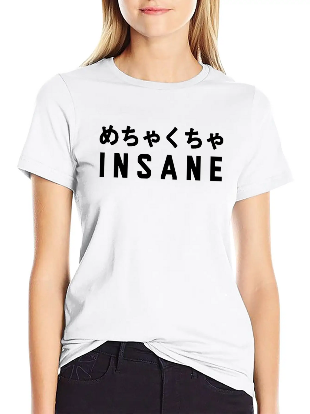 Aesthetic Vaporwave Insane Design With Japanese Classic Fit Graphic Tee For Daily Comfort – Unisex Cotton Shirt