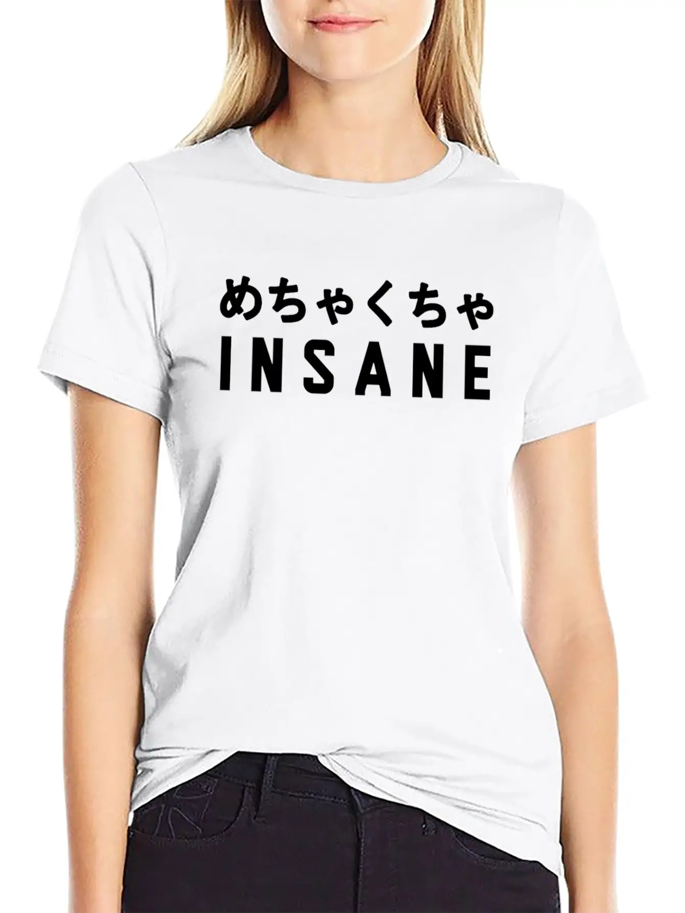 Aesthetic Vaporwave Insane Design With Japanese Classic Fit Graphic Tee For Daily Comfort – Unisex Cotton Shirt