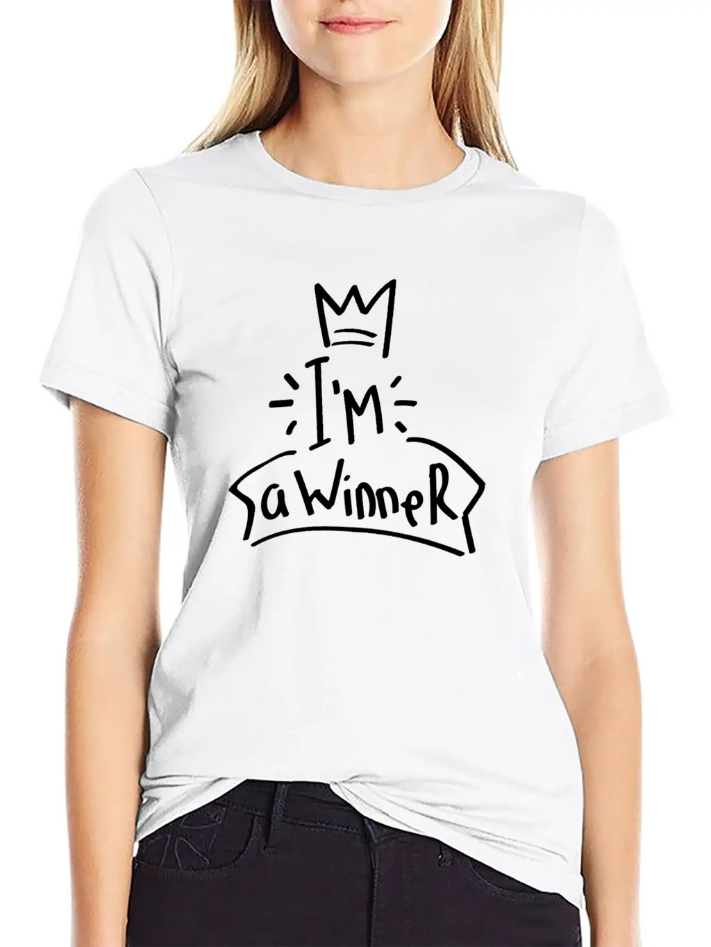 Affirmation NLP Recruitment Motivates Goals Winner Simple Everyday Graphic Tee – Lightweight Summer Wear