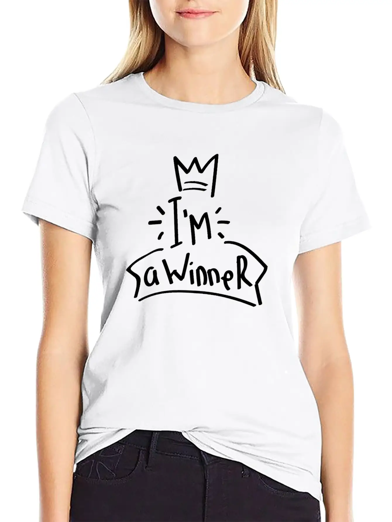 Affirmation NLP Recruitment Motivates Goals Winner Simple Everyday Graphic Tee – Lightweight Summer Wear