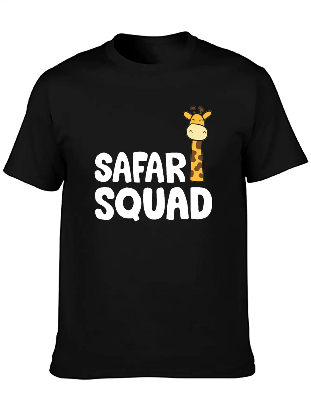 Africa Safari Squad Funny Giraffe Breathable Soft Cotton T-Shirt – Timeless Casual Look