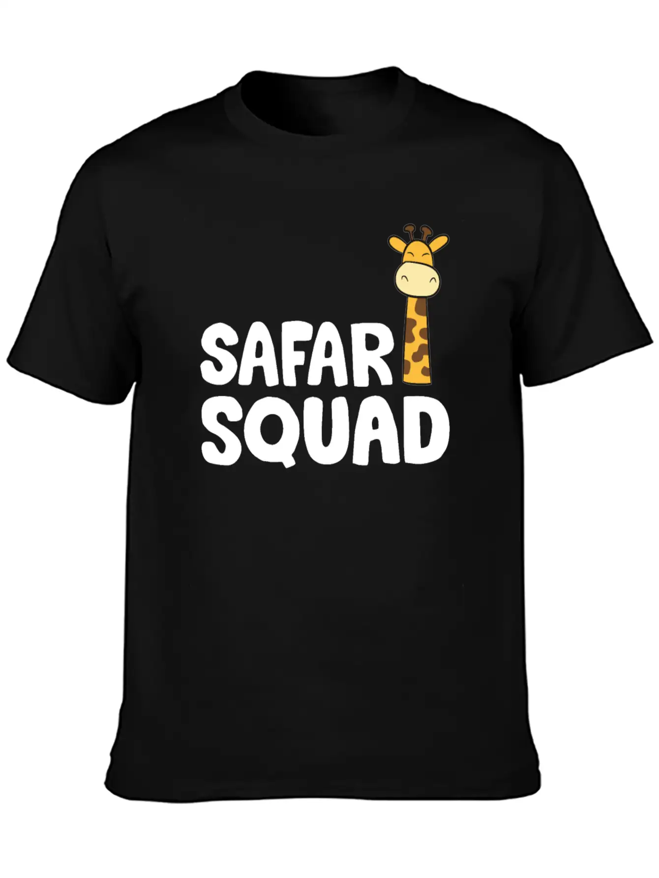 Africa Safari Squad Funny Giraffe Breathable Soft Cotton T-Shirt – Timeless Casual Look