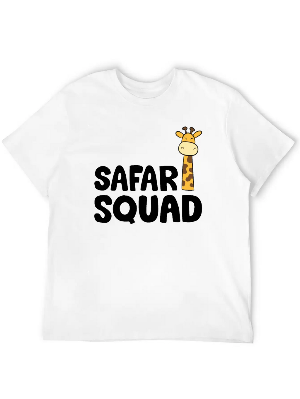 Africa Safari Squad Funny Giraffe Breathable Soft Cotton T-Shirt – Timeless Casual Look