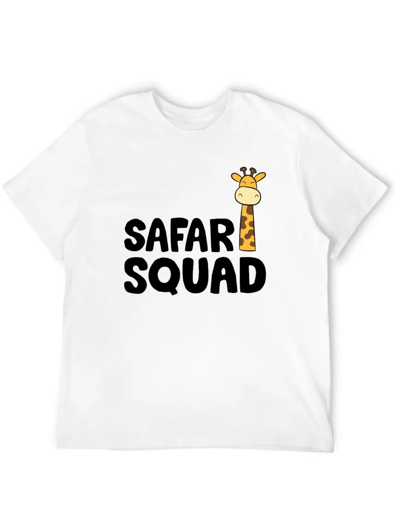 Africa Safari Squad Funny Giraffe Breathable Soft Cotton T-Shirt – Timeless Casual Look