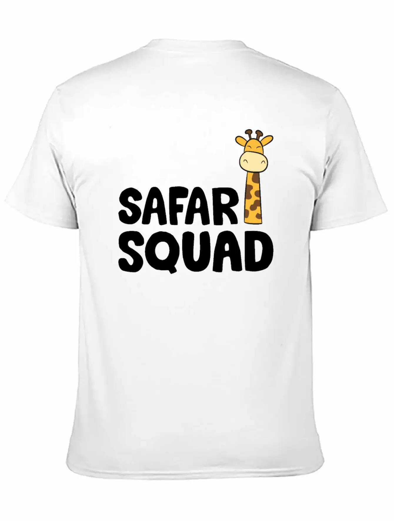 Africa Safari Squad Funny Giraffe Breathable Soft Cotton T-Shirt – Timeless Casual Look
