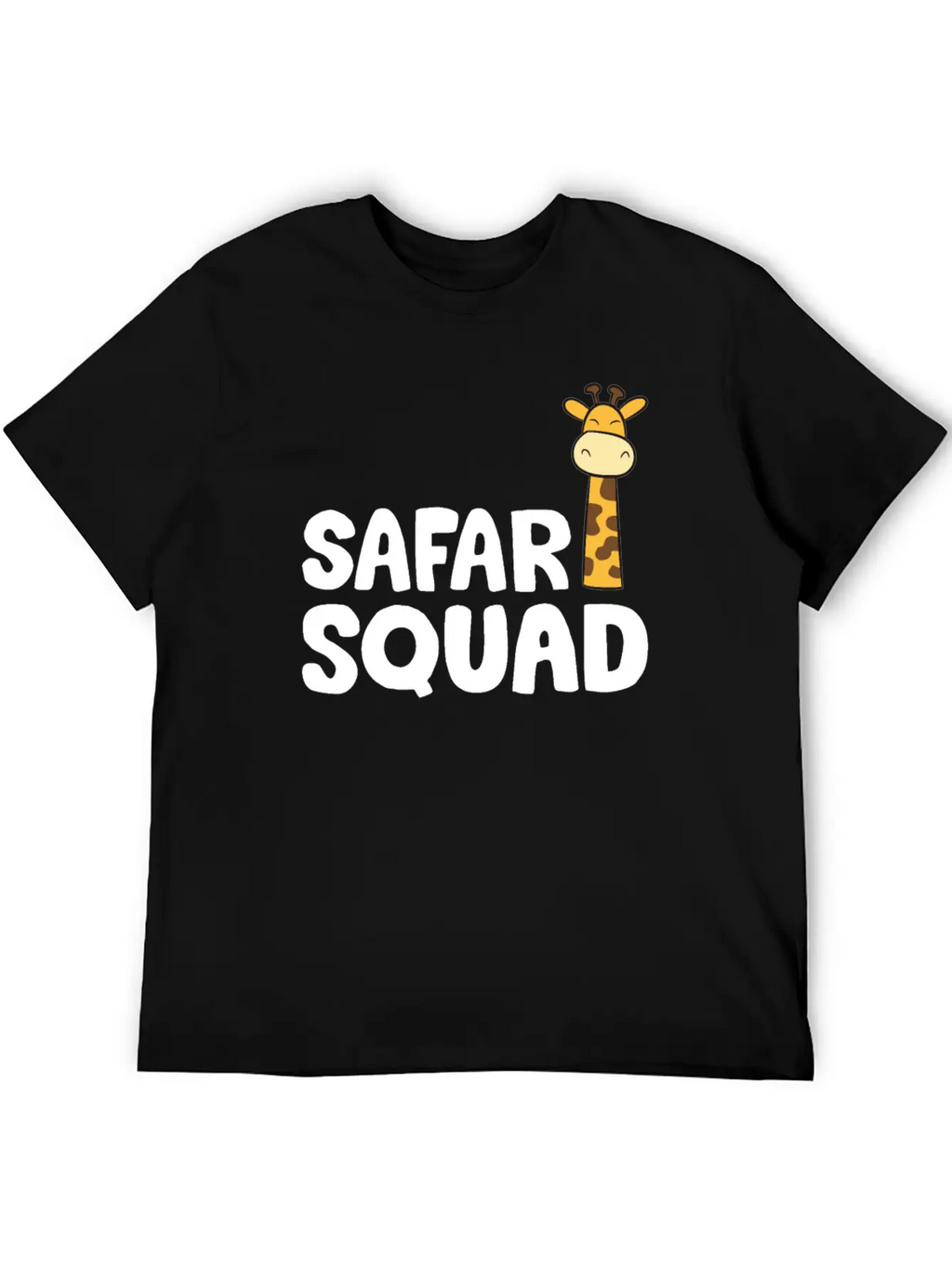 Africa Safari Squad Funny Giraffe Breathable Soft Cotton T-Shirt – Timeless Casual Look