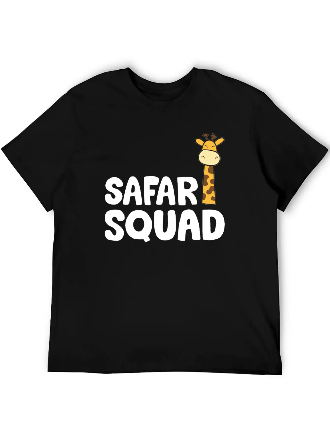 Africa Safari Squad Funny Giraffe Breathable Soft Cotton T-Shirt – Timeless Casual Look