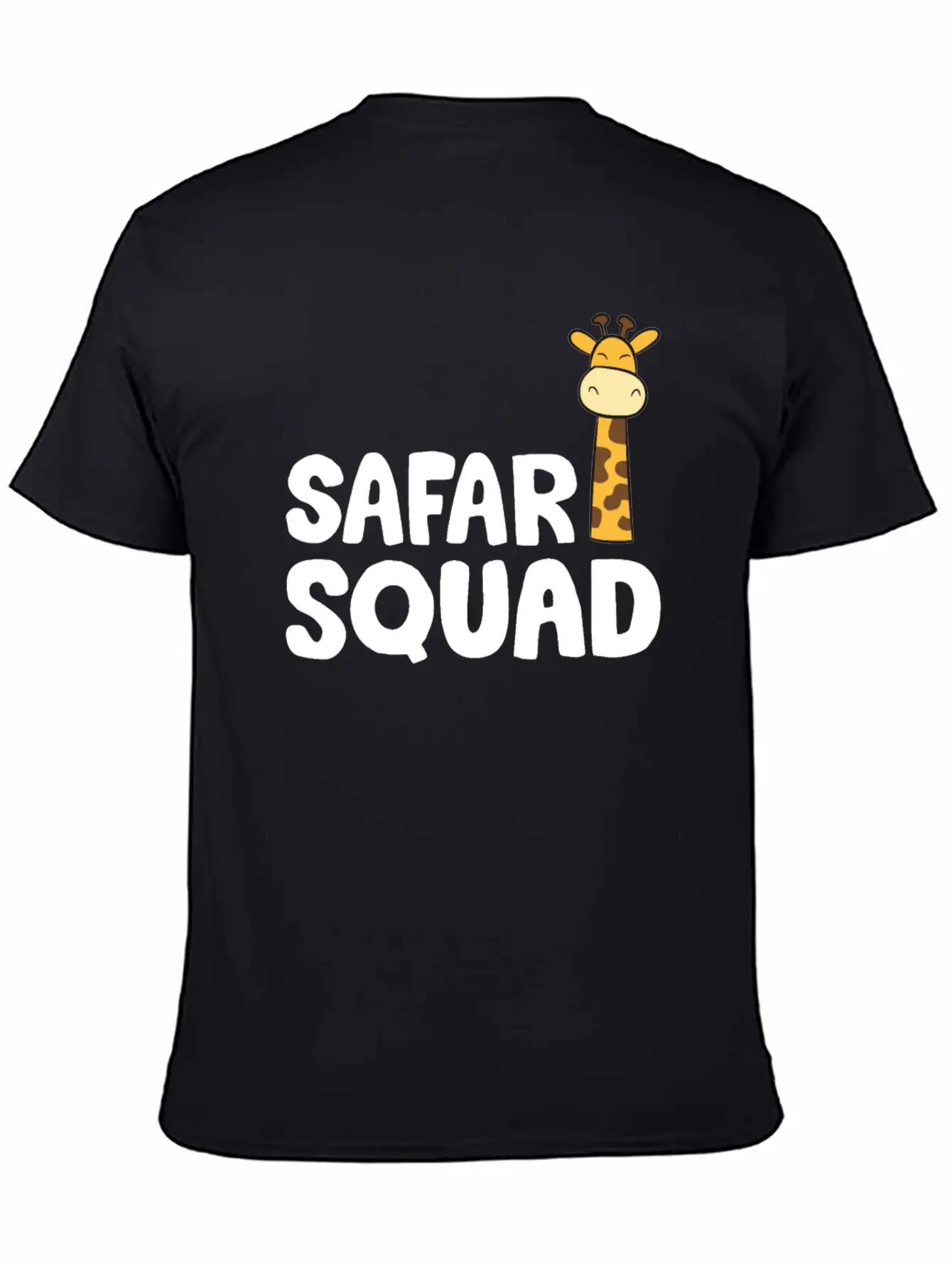 Africa Safari Squad Funny Giraffe Breathable Soft Cotton T-Shirt – Timeless Casual Look