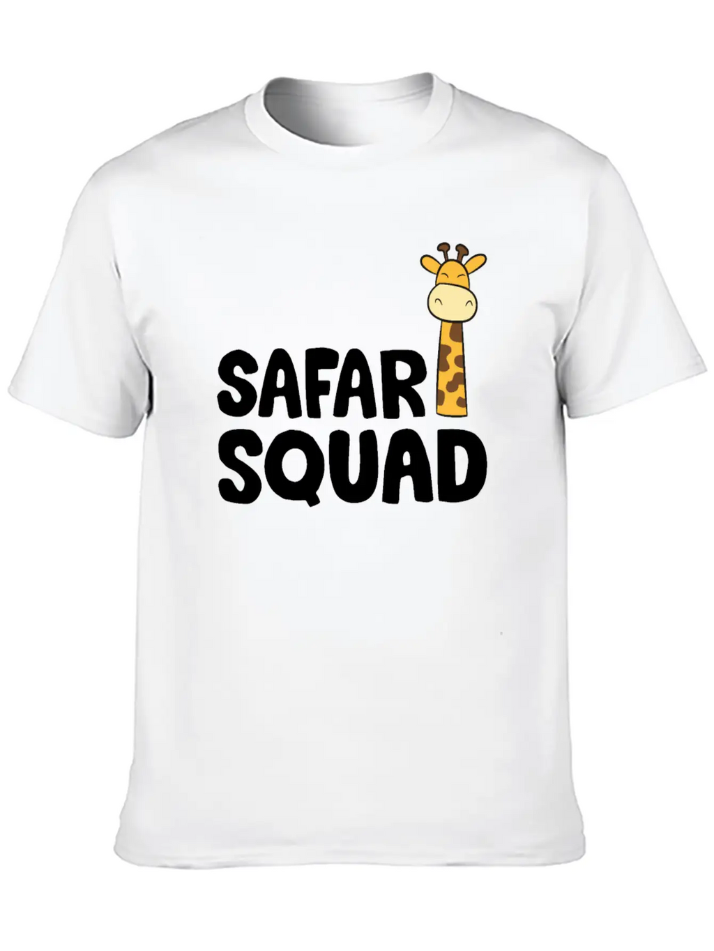 Africa Safari Squad Funny Giraffe Breathable Soft Cotton T-Shirt – Timeless Casual Look
