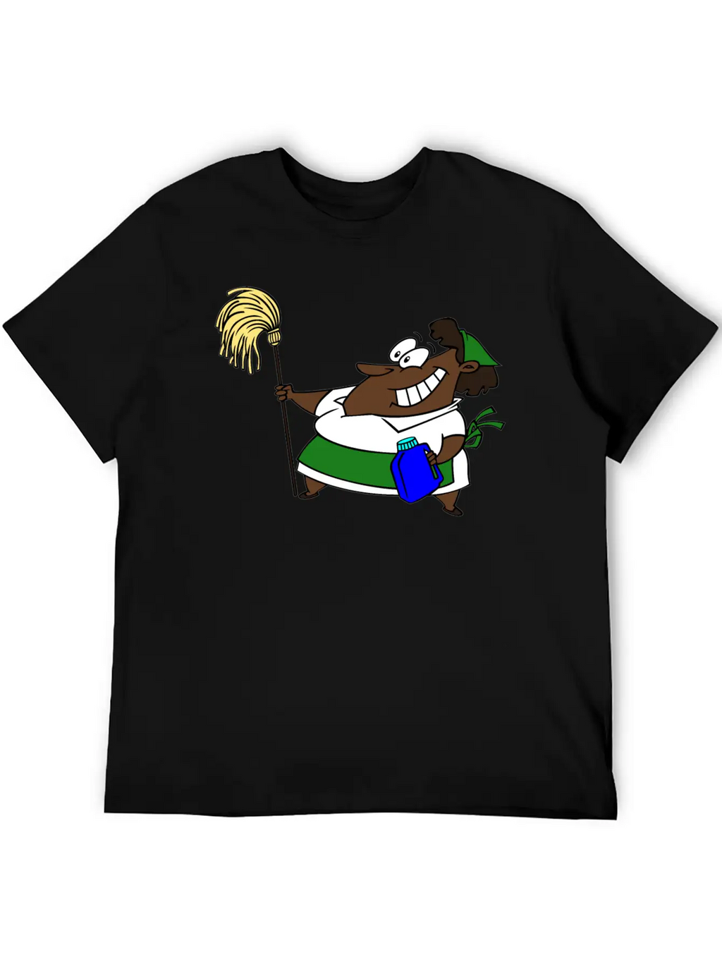 African Cleaning Lady Comfortable Minimalist Graphic Tee – Summer Style Essential