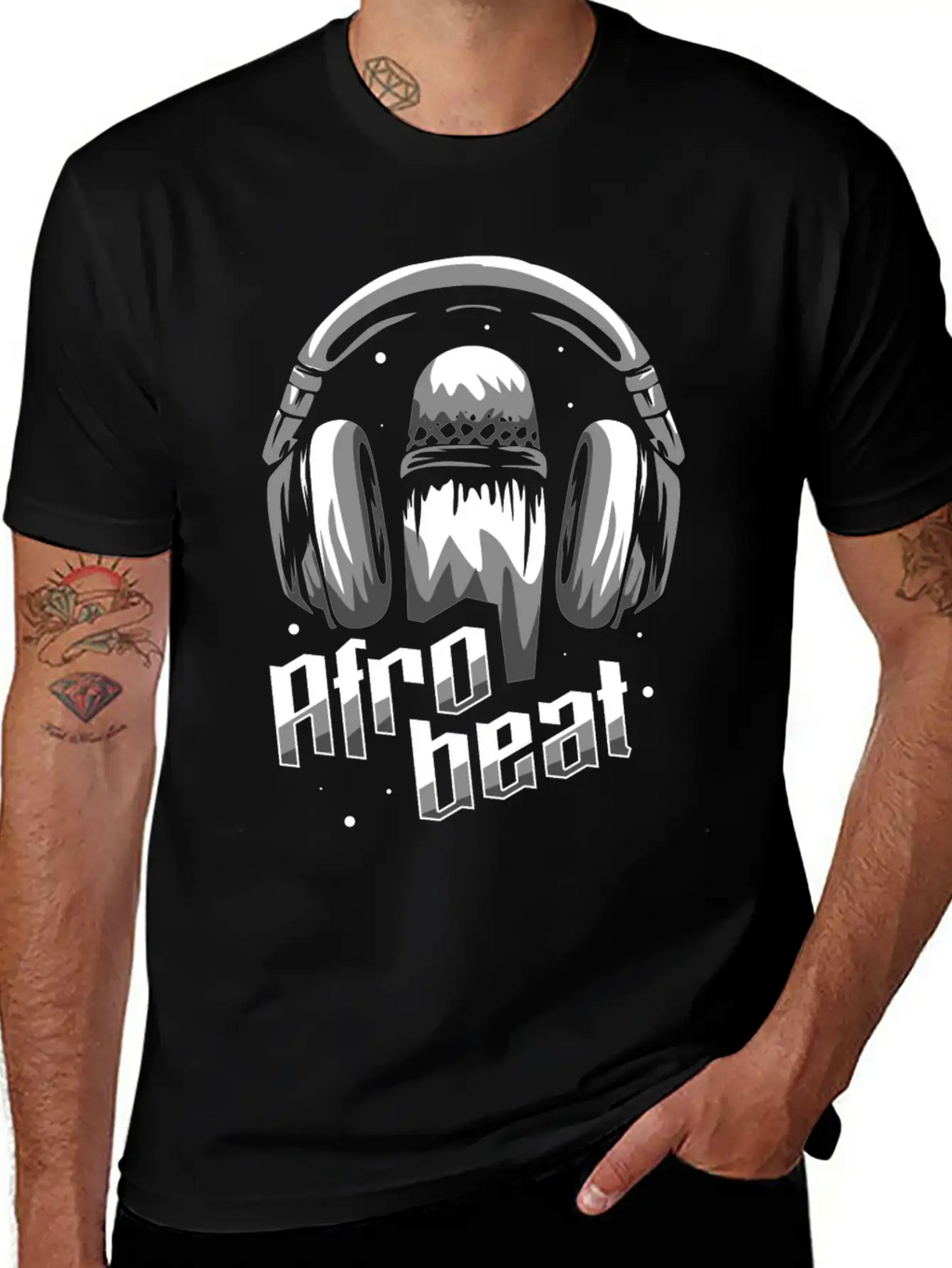 Afro Beat Gift Simple Everyday Graphic Tee – Lightweight Summer Wear
