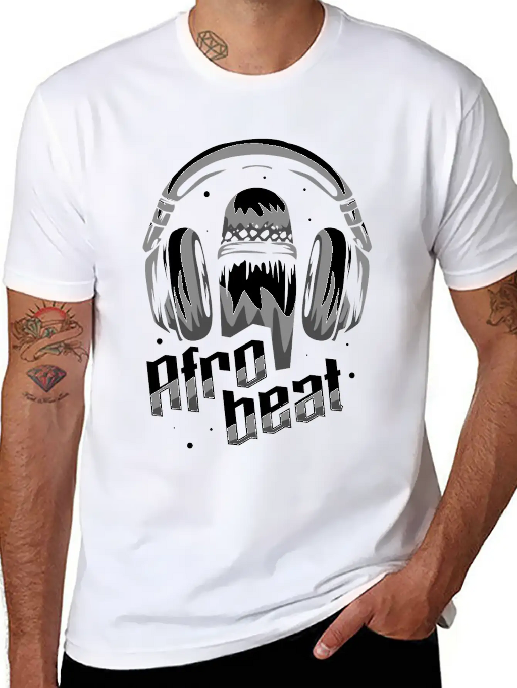 Afro Beat Gift Simple Everyday Graphic Tee – Lightweight Summer Wear