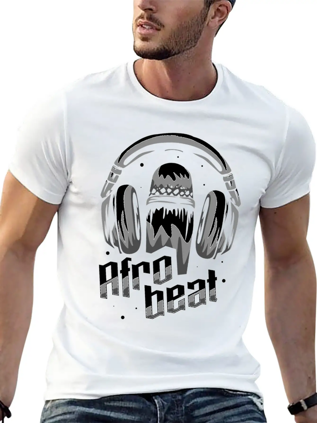 Afro Beat Gift Simple Everyday Graphic Tee – Lightweight Summer Wear