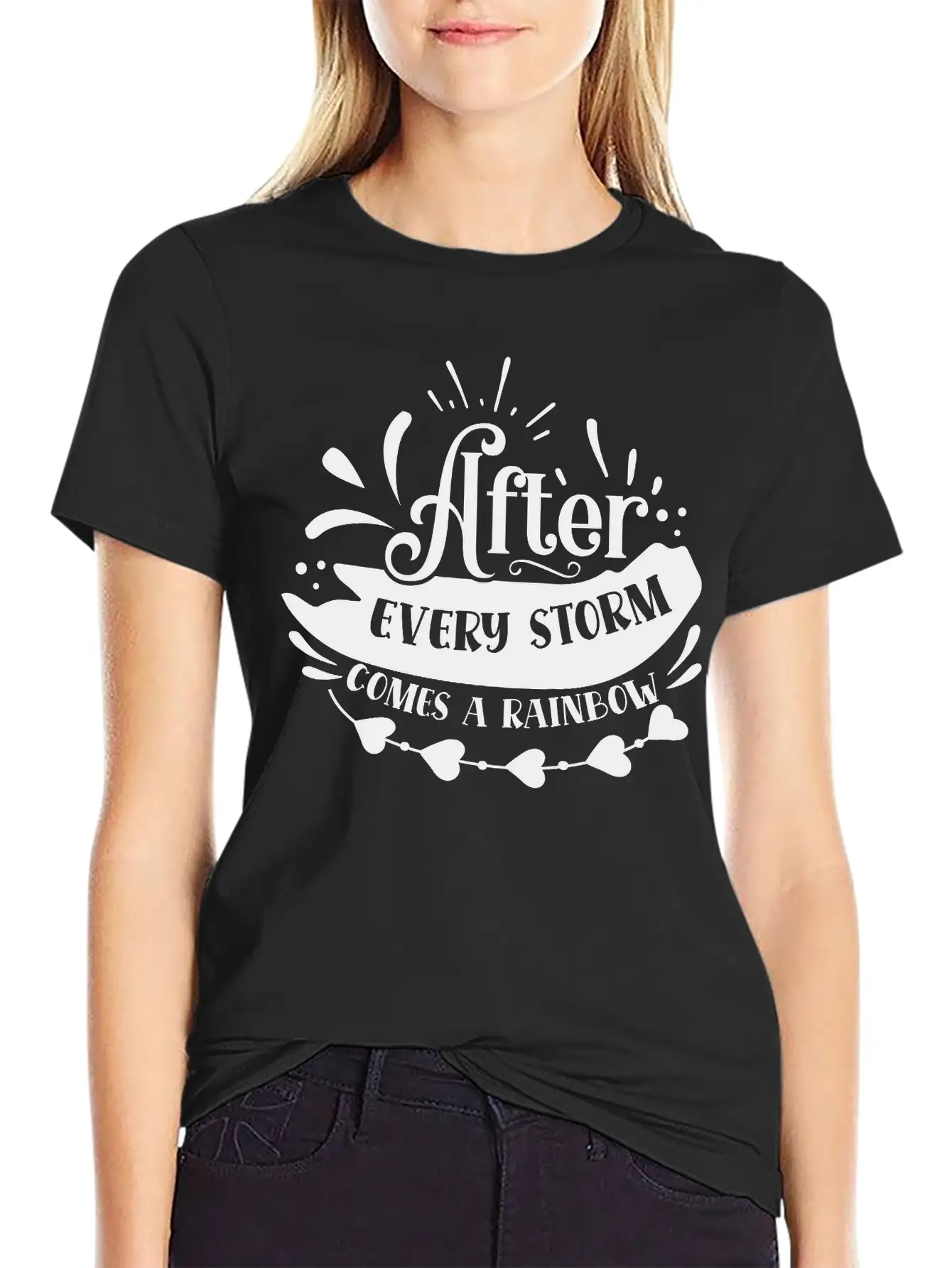 After Every Storm Comes A Rainbow Classic Fit Graphic Tee For Daily Comfort – Unisex Cotton Shirt