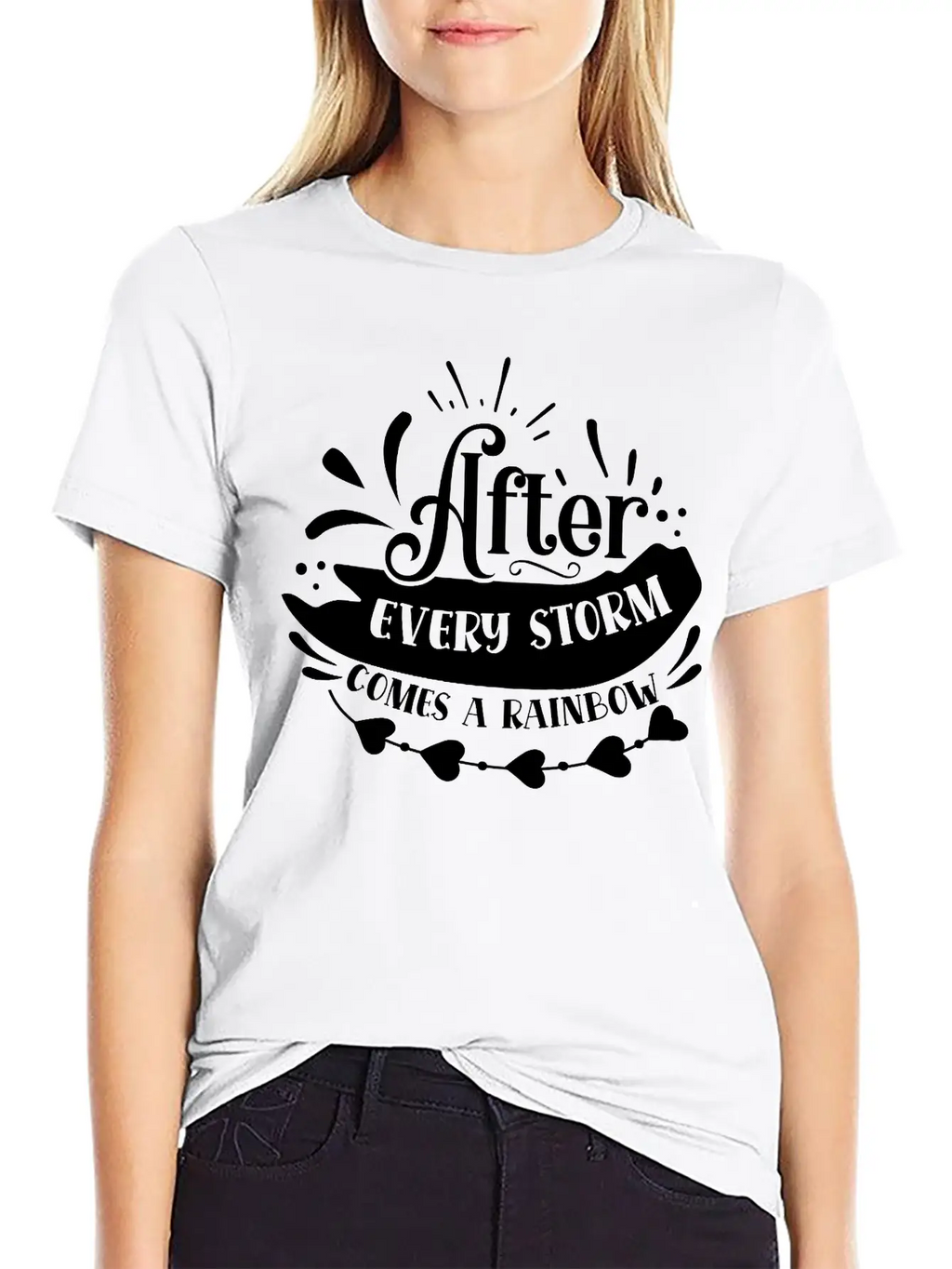 After Every Storm Comes A Rainbow Classic Fit Graphic Tee For Daily Comfort – Unisex Cotton Shirt