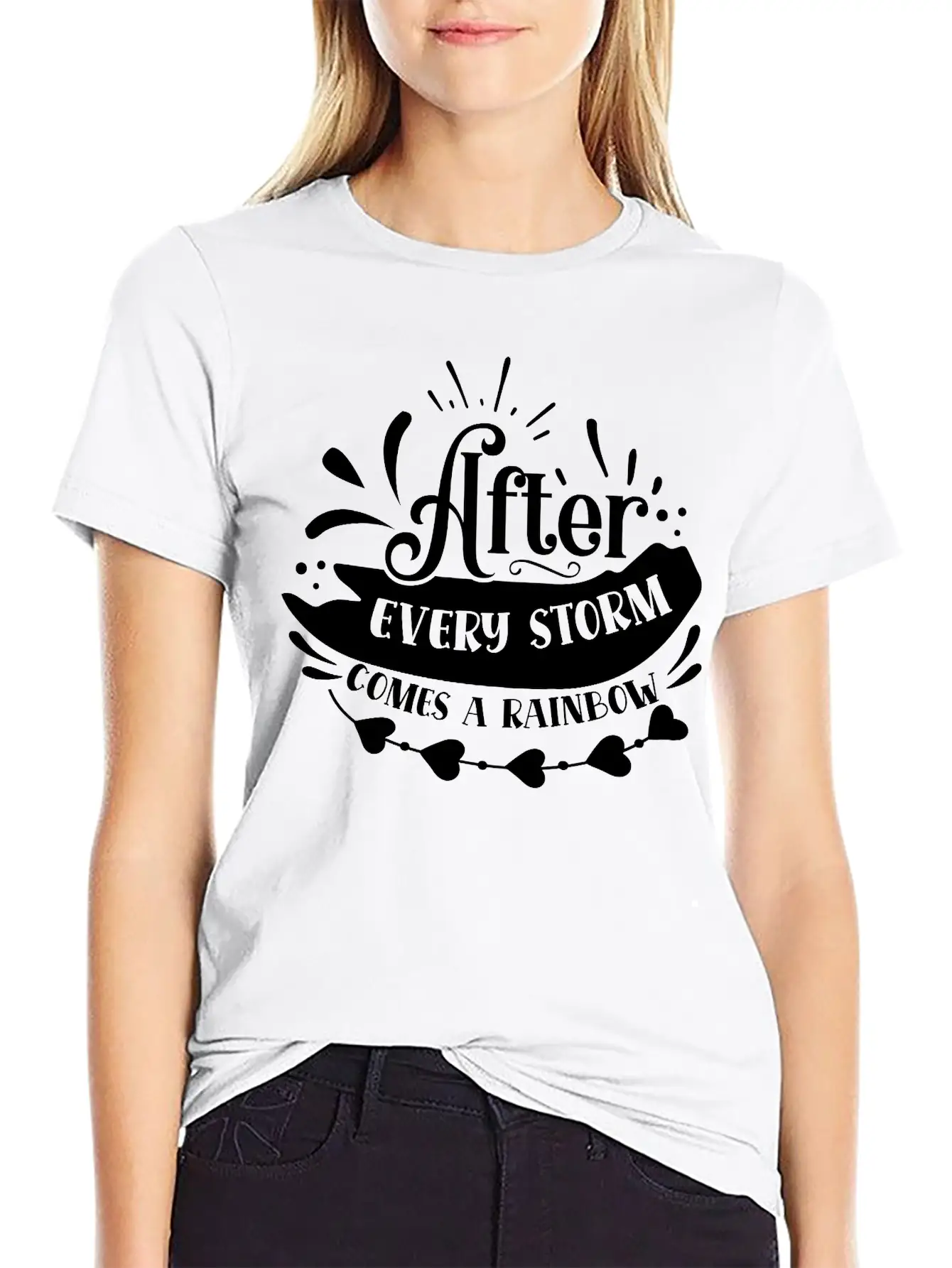 After Every Storm Comes A Rainbow Classic Fit Graphic Tee For Daily Comfort – Unisex Cotton Shirt