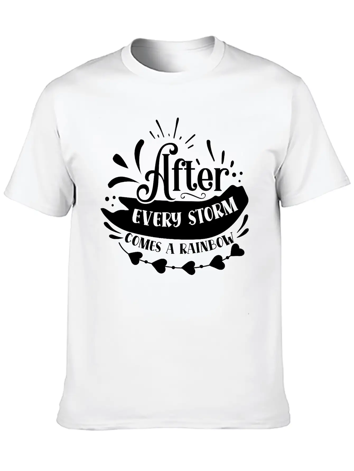 After Every Storm Comes A Rainbow Classic Fit Graphic Tee For Daily Comfort – Unisex Cotton Shirt