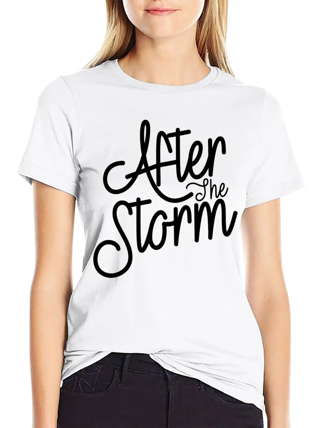 After The Storm T-Shirt: Resilience In Design Classic Crew Neck Graphic Tee – Everyday Minimal Look