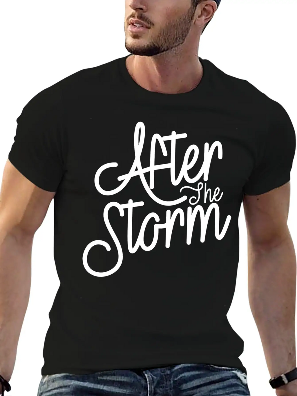 After The Storm T-Shirt: Resilience In Design Classic Crew Neck Graphic Tee – Everyday Minimal Look