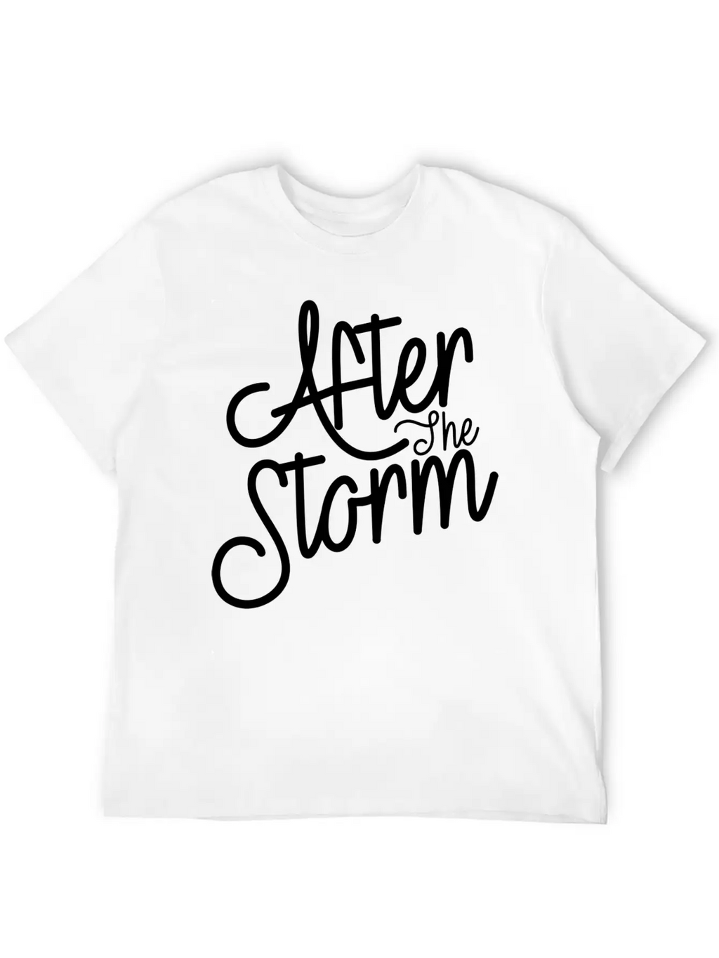 After The Storm T-Shirt: Resilience In Design Classic Crew Neck Graphic Tee – Everyday Minimal Look