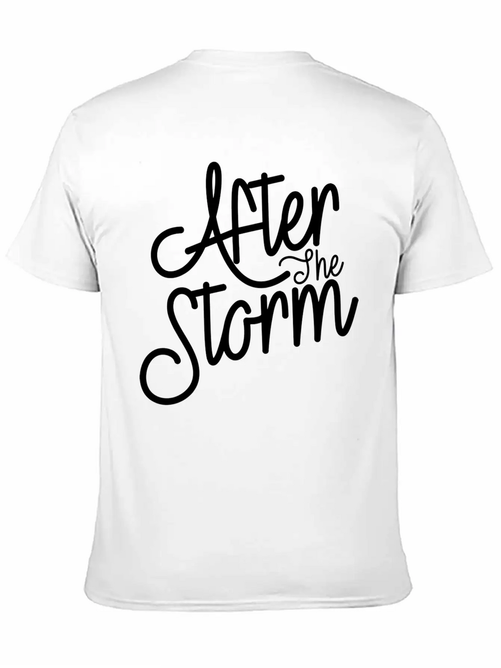 After The Storm T-Shirt: Resilience In Design Classic Crew Neck Graphic Tee – Everyday Minimal Look