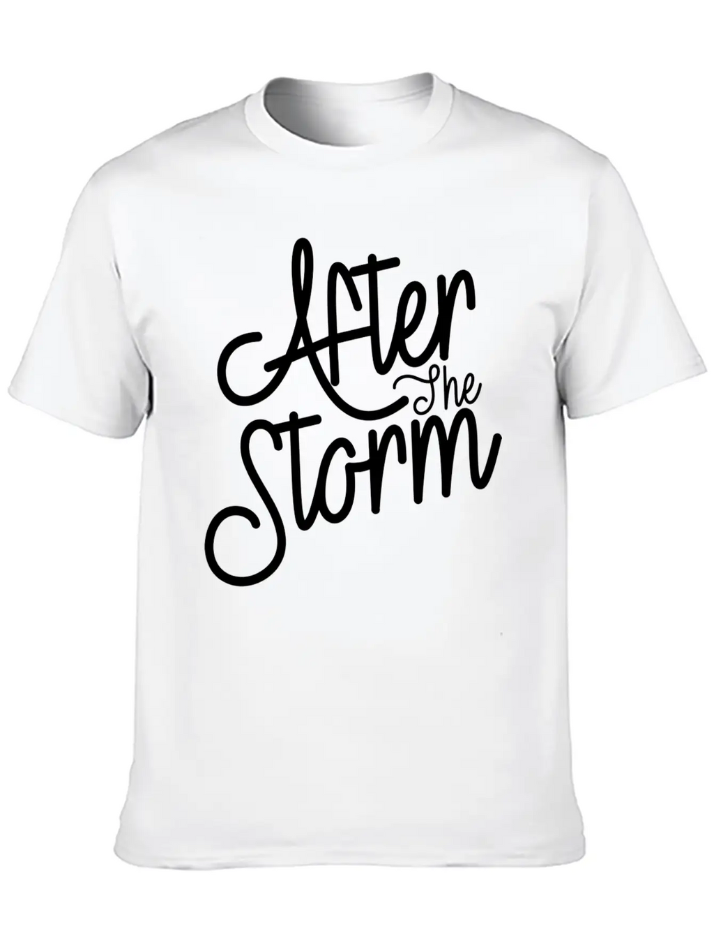 After The Storm T-Shirt: Resilience In Design Classic Crew Neck Graphic Tee – Everyday Minimal Look