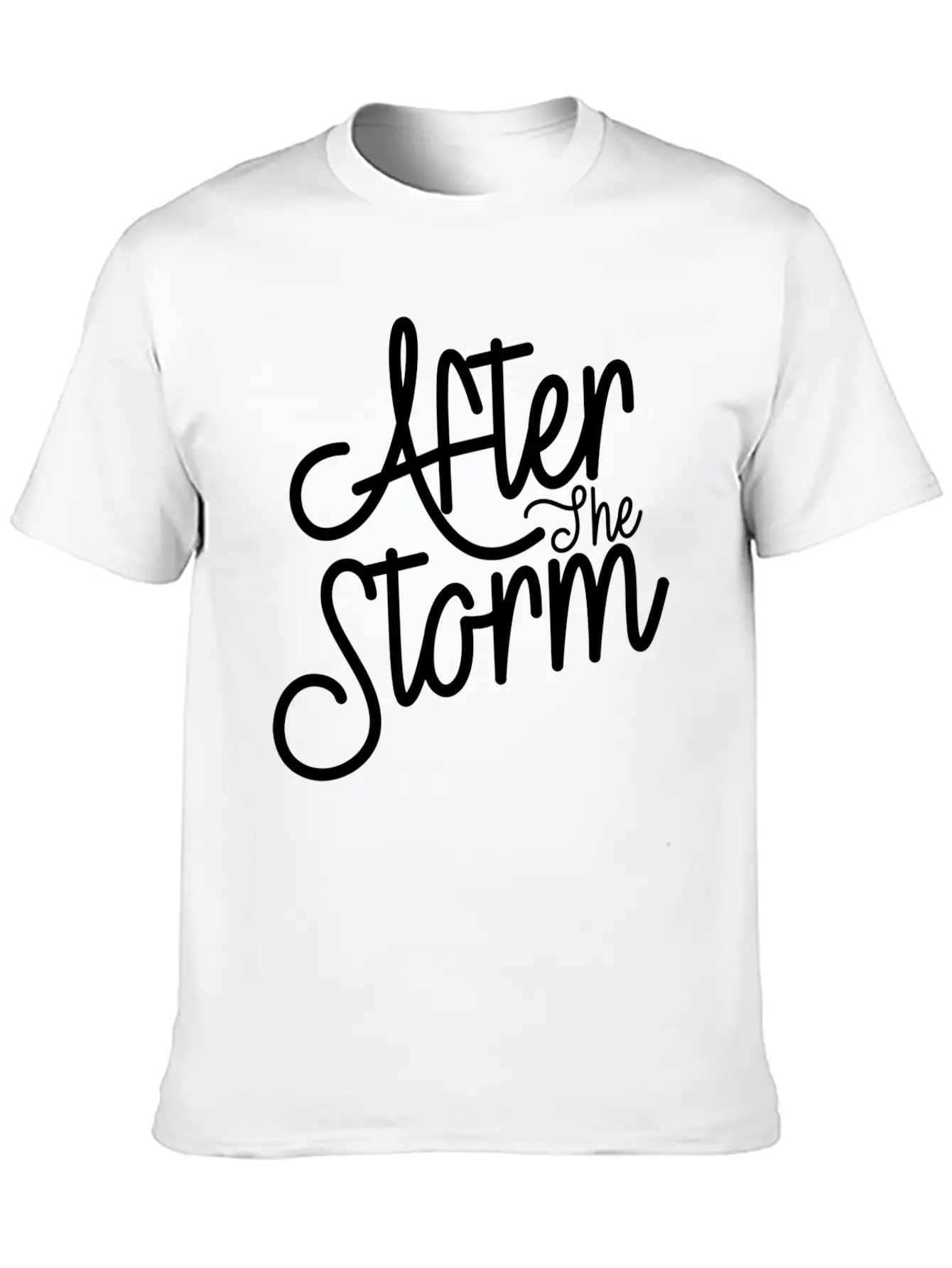 After The Storm T-Shirt: Resilience In Design Classic Crew Neck Graphic Tee – Everyday Minimal Look